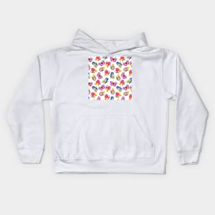 Butterfly White Kids Hoodie